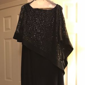 Navy R&M Richards Cocktail Evening Dress Size 14